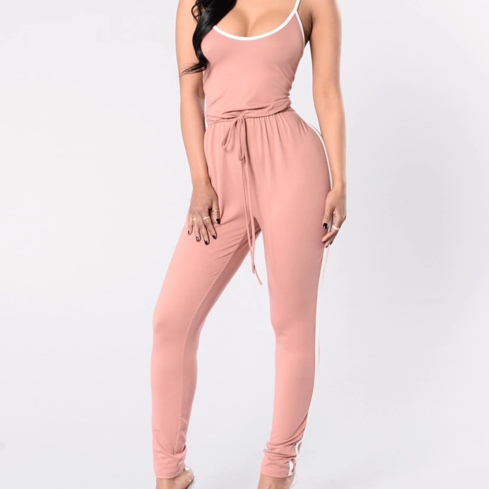 Dusty Rose Kick Push Jumpsuit